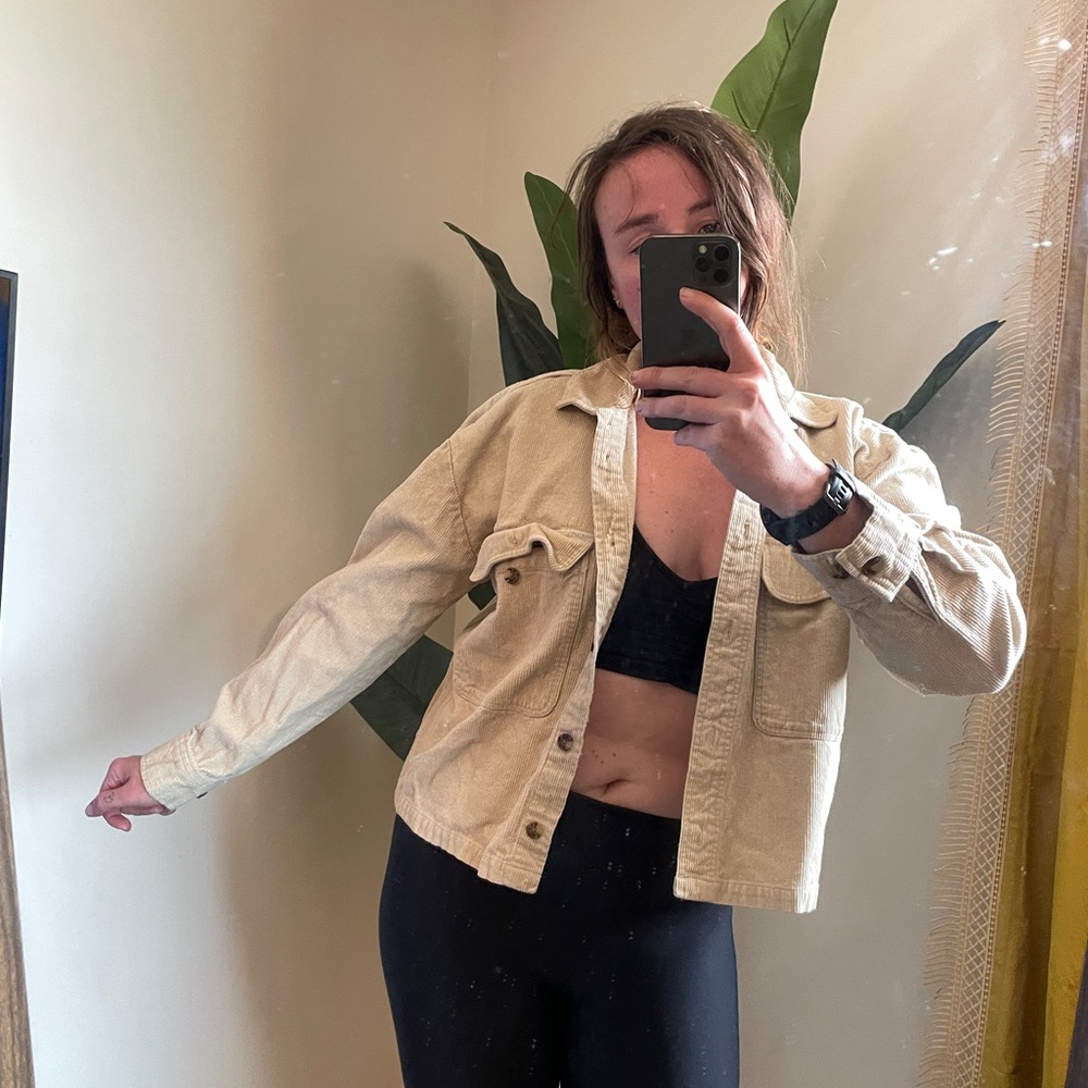 Tan Brixton Corduroy Top/Jacket